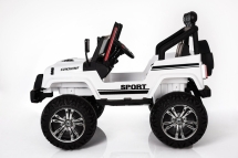 Двухместный полноприводный электромобиль White Jeep 12V 2.4G - S2388-W