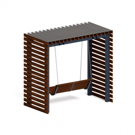 Пергола с диваном Гармония уюта-3 (с поликарбонатом), фото 3