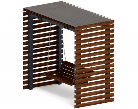 Пергола с диваном Гармония уюта-3 (с поликарбонатом), фото 1