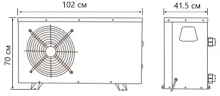 Тепловой насос Mountfield Azuro Inverter 16 кВт + WiFi, фото 7