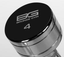BRONZE GYM BG-PA-DB-C04 Гантель хромированная 4 кг BRONZE GYM BG-PA-DB-C04 Гантель хромированная 4 кг