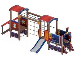 Детская игровая площадка Паровозик ДИК 1.03.5.03-01 Синий H=750, фото 1 Детская игровая площадка Паровозик ДИК 1.03.5.03-01 Синий H=750, фото 1