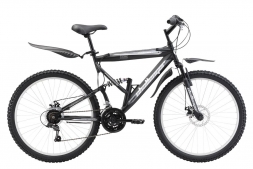 Велосипед Challenger Desperado Lux FS 26 D черно-серый 18''