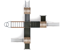 Детская игровая площадка Дворик детства (Алтай) горка Н 1200 ДИК 2.01.4.02-24