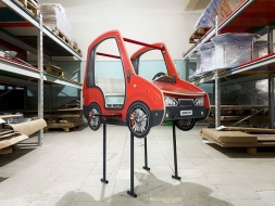 Машинка - Качалка на пружине двухместная машинка - ИО 23.03.01-03.И1, фото 6