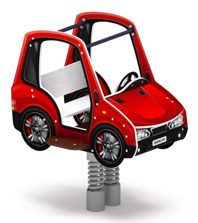 Машинка - Качалка на пружине двухместная машинка - ИО 23.03.01-03.И1, фото 3