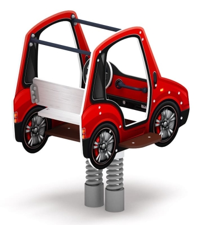 Машинка - Качалка на пружине двухместная машинка - ИО 23.03.01-03.И1, фото 2