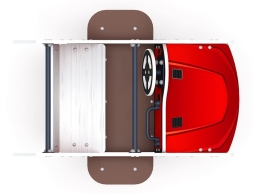 Машинка - Качалка на пружине двухместная машинка - ИО 23.03.01-03.И1, фото 5