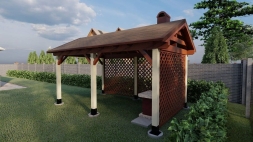 Мангальная беседка с мангалом / барбекю ФИСОН, фото 2