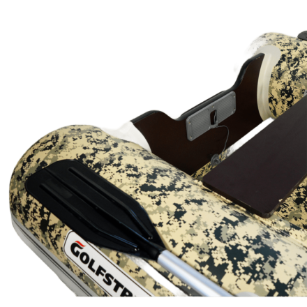 Моторная лодка ПВХ GOLFSTREAM MF 430 light jet под водомет камуфляж, фото 3