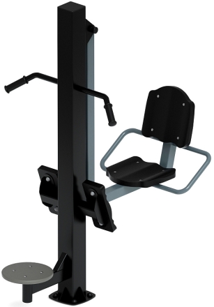 Жим ногами+Твистер (серый) - Уличный тренажер - СТ 022-13, фото 1