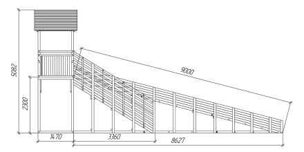 Зимняя горка Савушка Зима 8/1 (Серый Индиго), фото 6