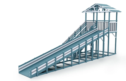 Зимняя горка Савушка Зима 8/1 (Серый Индиго), фото 2