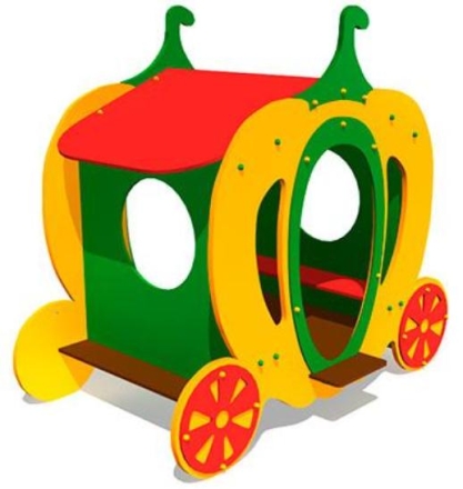 Детский игровой домик Карета 2 ИМ106 для улицы, фото 1