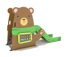 Горка Мишка от 2 лет для детской площадки Горка Мишка от 2 лет для детской площадки