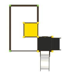 Песочница Роза ПСL-02 с горкой для детской площадки , фото 2 Песочница Роза ПСL-02 с горкой для детской площадки , фото 2