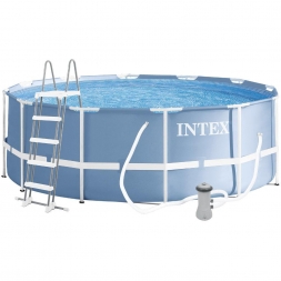 Бассейн каркасный INTEX &quot;Фрейм Призма&quot; 26718FR (3,66х1,22 м, с фильтр-насосом и лестницей