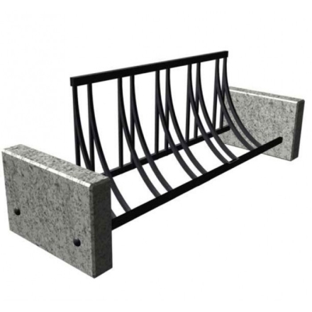 Велопарковка из камня и металла на 5 мест  ВП-17, фото 1