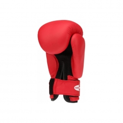 Перчатки боксерские SILVER (к/з красн. 14oz) BGS-2039, фото 2