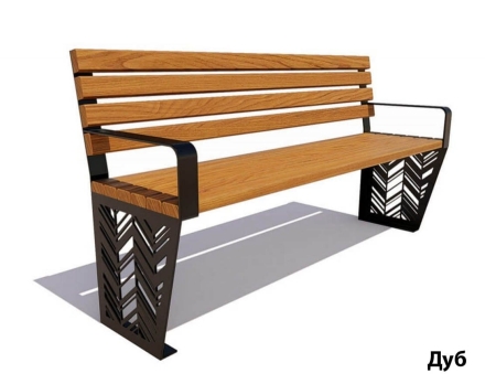 Парковая скамейка Гарнизон, Сосна 2,5 м, фото 4