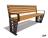 Парковая скамейка Гарнизон, Сосна 2,5 м