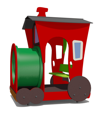 Игровой комплекс Паровозик ВСТ 1127 для детской площадки, фото 2