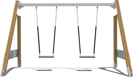 Качели двухсекционные Открытие КЧ110.00.1 для детских площадок, фото 2