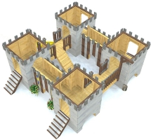 Игровой комплекс TORUDA WOOD Большой Форт Игровой комплекс TORUDA WOOD Большой Форт