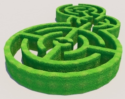 Топиари Лабиринт № 2 - газон Eco