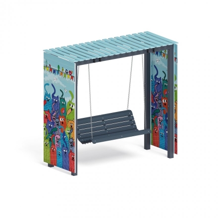 Пергола с диваном Коты в саду (без поликарбоната), фото 1