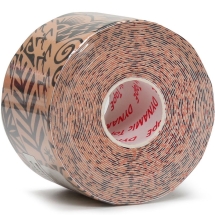 Тейп динамический Dynamic Tape, арт. DT50TT, шир. 5 см, дл. 5 м, телесный/черн. тату