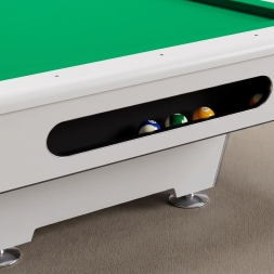 Бильярдный стол для пула Dynamic Billard "Triumph Plus" 8 футов (матово-белый) в комплекте, аксессуары и сукно, фото 6 Бильярдный стол для пула Dynamic Billard "Triumph Plus" 8 футов (матово-белый) в комплекте, аксессуары и сукно, фото 6