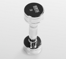 BRONZE GYM BG-PA-DB-C03 Гантель хромированная 3 кг BRONZE GYM BG-PA-DB-C03 Гантель хромированная 3 кг