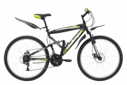 Велосипед Challenger Desperado Lux черно-зеленый 18''