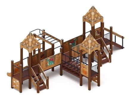 Детская игровая площадка Королевство (Картонное) ДИК 1.15.05-22 H=750, фото 3
