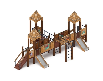 Детская игровая площадка Королевство (Картонное) ДИК 1.15.05-22 H=750, фото 4
