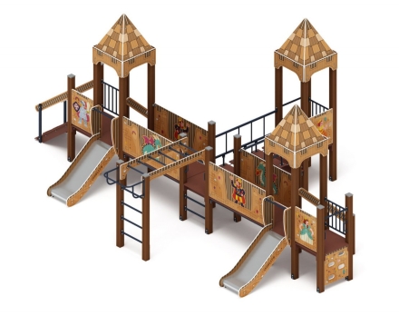 Детская игровая площадка Королевство (Картонное) ДИК 1.15.05-22 H=750, фото 1
