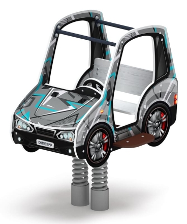 Машинка - Качалка на пружине двухместная машинка - ИО 23.03.01-04.И1, фото 1