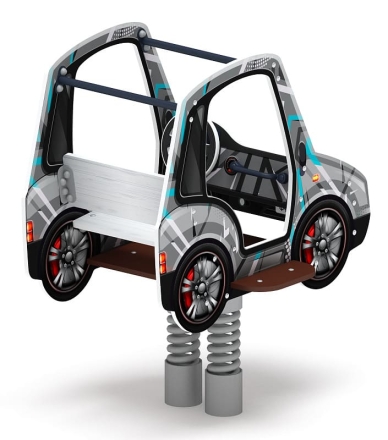 Машинка - Качалка на пружине двухместная машинка - ИО 23.03.01-04.И1, фото 3