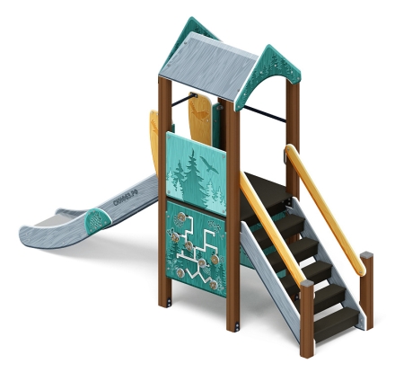 Играйте с нами (Тайга) - ДИК 2.01.1.01-13 - Игровой комплекс H=1200, фото 4