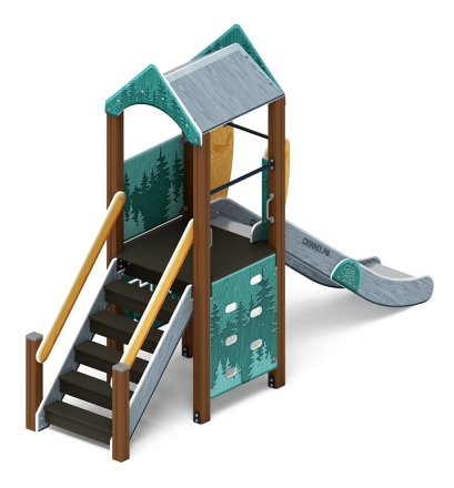 Играйте с нами (Тайга) - ДИК 2.01.1.01-13 - Игровой комплекс H=1200, фото 2