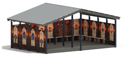 Теневой навес (Замок. Средневековый) - МФ 70.6.4-11, фото 2