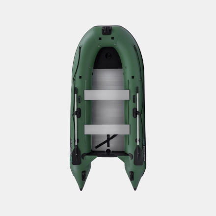 Gladiator C 330 AL ACTIVE Зеленый моторная лодка ПВХ Алюминиевый пайол, фото 6