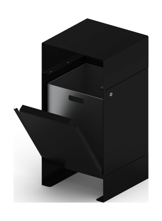 Урна парковая (черная) - МФ 50.02.04-01 (под анкера), фото 3