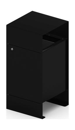 Урна парковая (черная) - МФ 50.02.04-01 (под анкера), фото 4