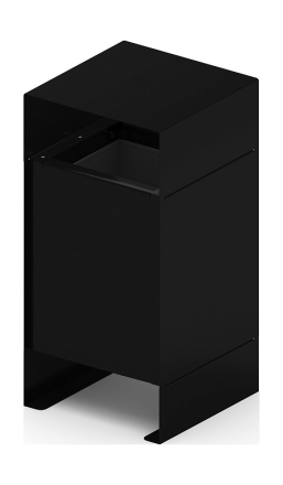 Урна парковая (черная) - МФ 50.02.04-01 (под анкера), фото 2