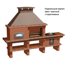 Печь Аристократ 750 Прямоугольный кирпич коричневый, фото 10