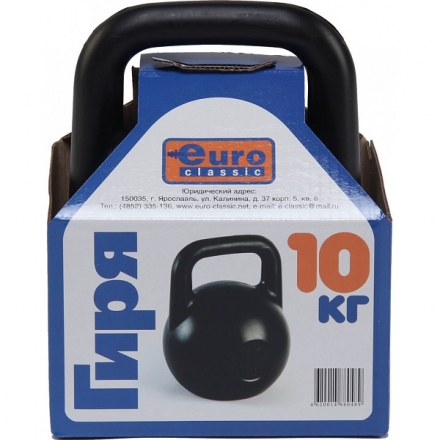Гиря пластиковая 10кг засыпная, в коробке, фото 1