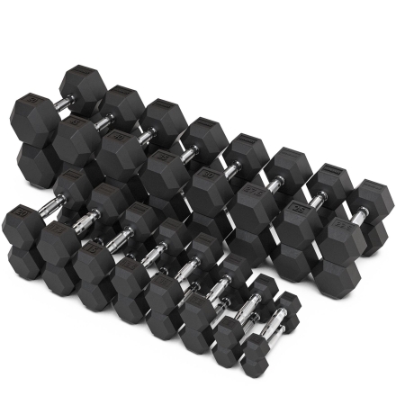 Набор гантелей гексагональных (пары) от 1-50 кг VF-SET1110, фото 1
