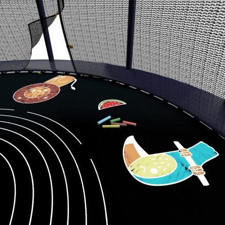 Батут Unix line Supreme Game 12 ft (blue) с защитной сеткой, фото 3